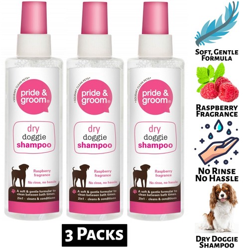 Dry dog shampoo 200ml pride - dry,